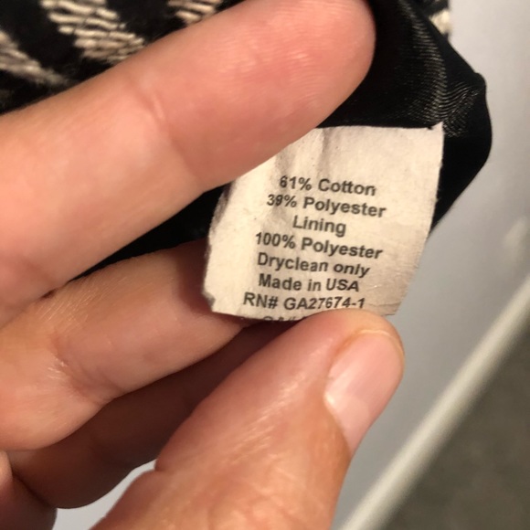 Eva Franco black white ruffled bubble skirt size 0 - Picture 7 of 8